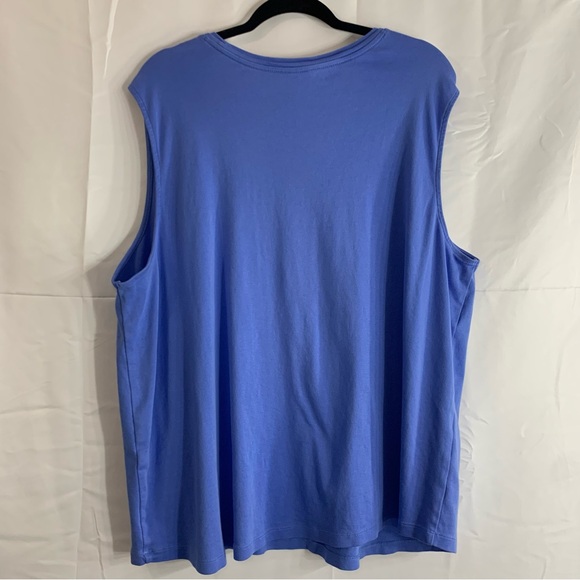 J. Jill Plus Size Women’s Cotton Shirttail Sleeveless Tee, size 3X - Picture 8 of 9